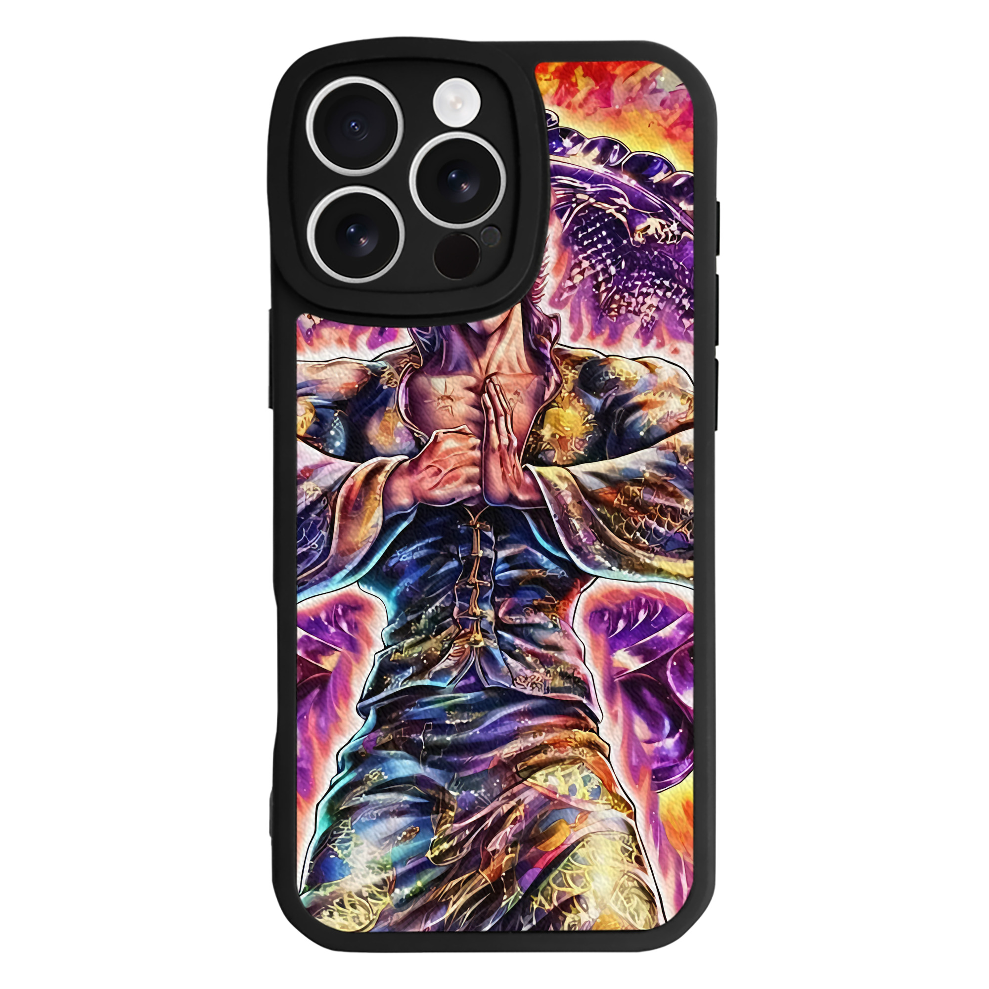 （画像用） 北斗の拳 Fist of the North Star 【iPhone 16シリーズ対応】シリコンスマホケース（レザー調） 材質：シリコン